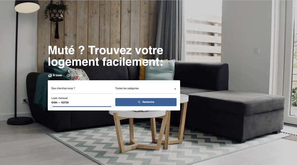 page d'accueil du site entraide logement des forces